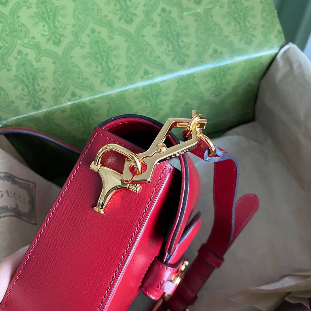 Gvc*1 Horsebit 1955 Mini Bag Replica Red 658574