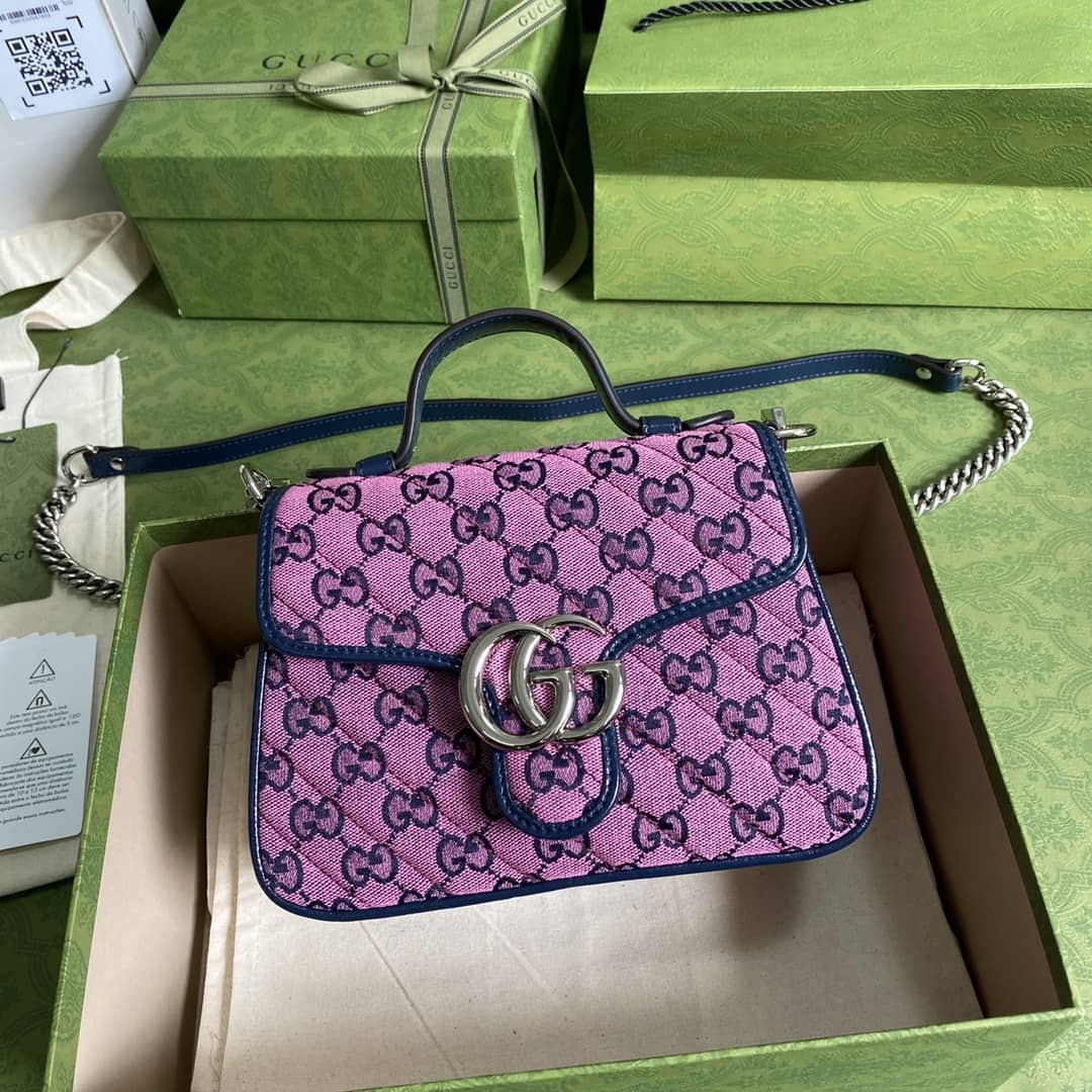 Gvc*1 Marmont GG Mini Top Handle Bag Replica 583571