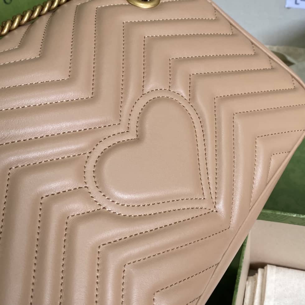 Gvc*1 GG Marmont Small Matelassé Leather 443497 Replica Crossbody Bag