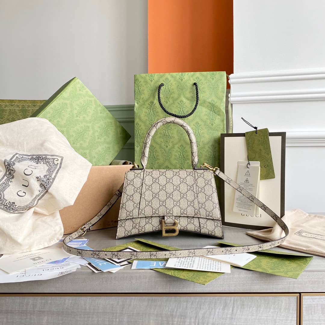 Gvc*1 Bag Dupes x Ba1en*iaga Small Hourglass Bag Replica 593546