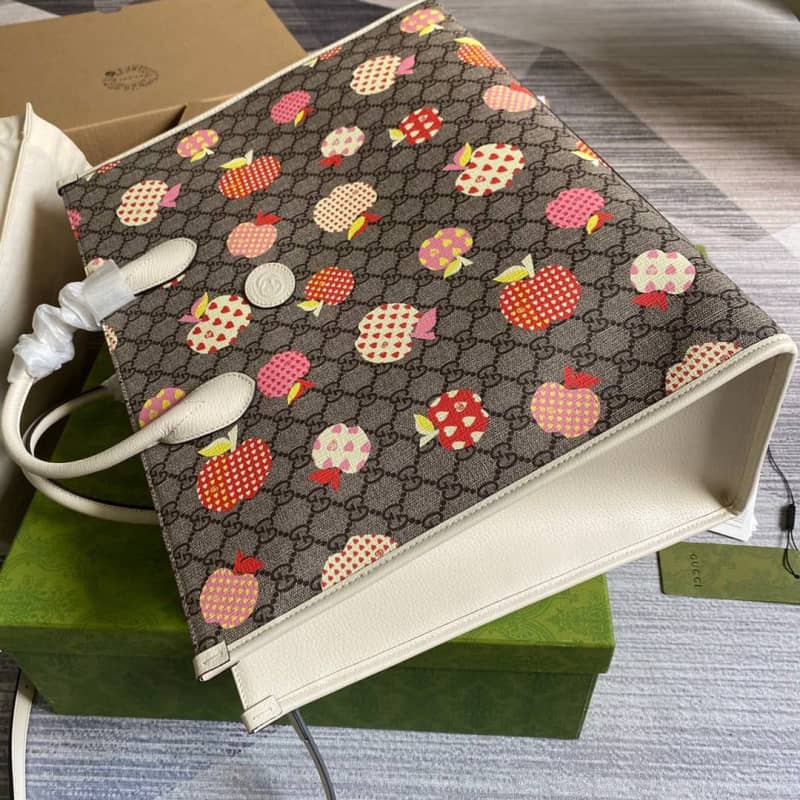 Gvc*1 Les Pommes Large Tote Replica Gray 659980