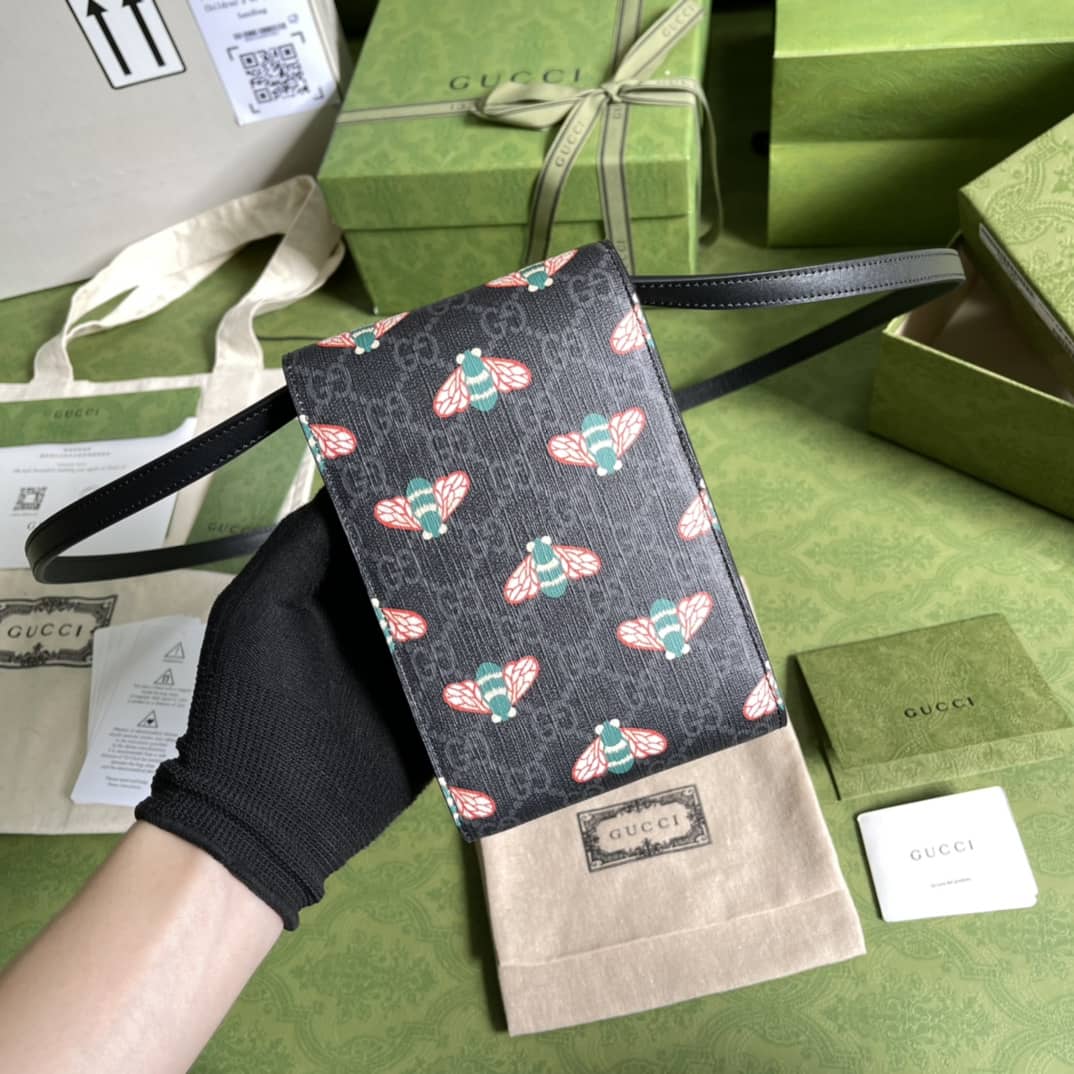 Gvc*1 Scarab Logo Print Phone Bag Replica 673016