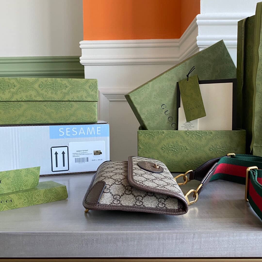 Gvc*1 Gvc*1totem Web GG Svp*me Messenger Bag Replica 489617