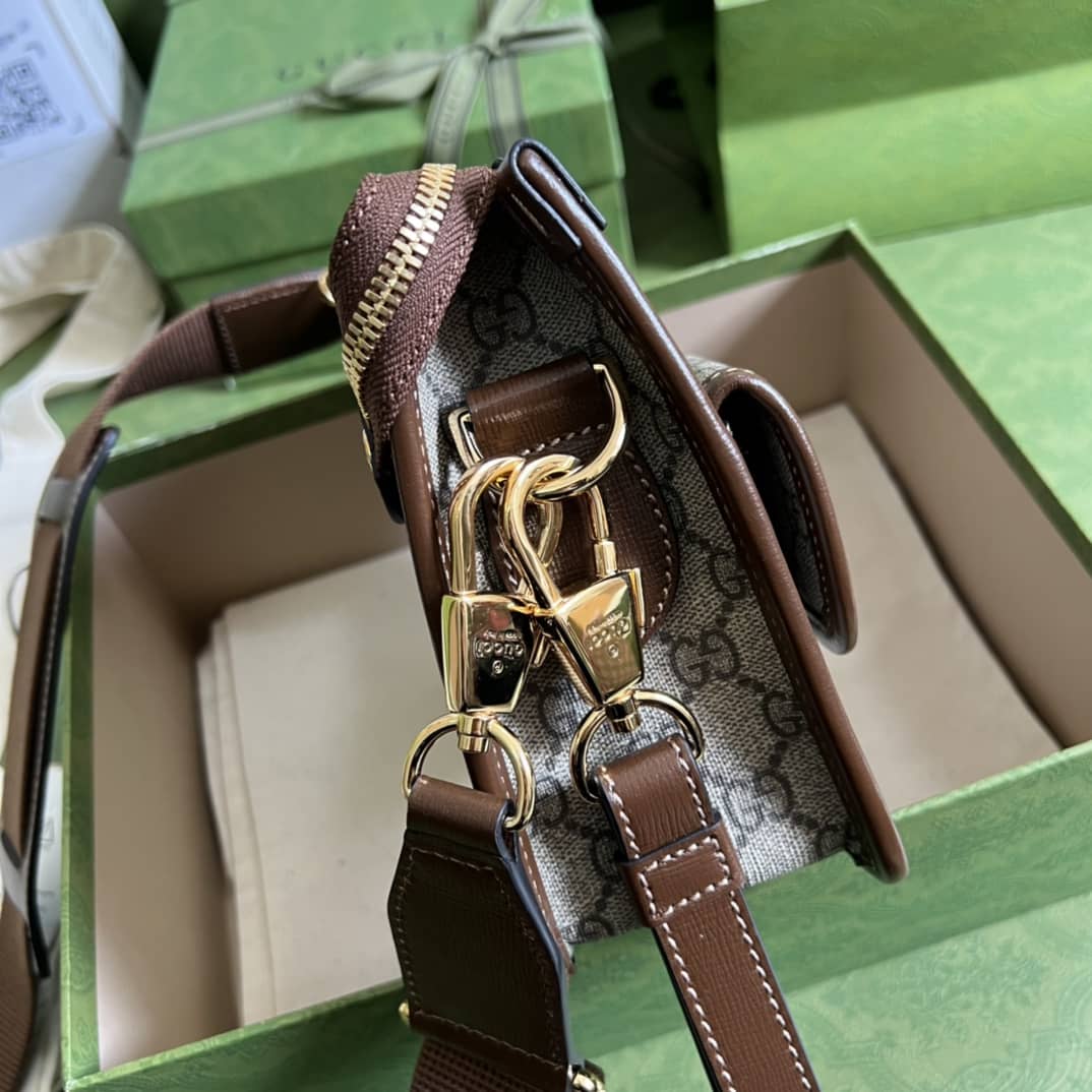 Gvc*1 Interlocking G Messenger Bag Replica 674164