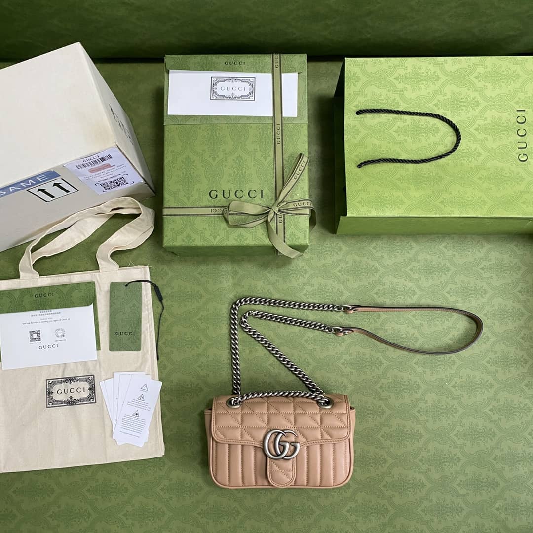 Gvc*1 Marmont GG Matelasse Leather Mini Shoulder Bag Replica 446744