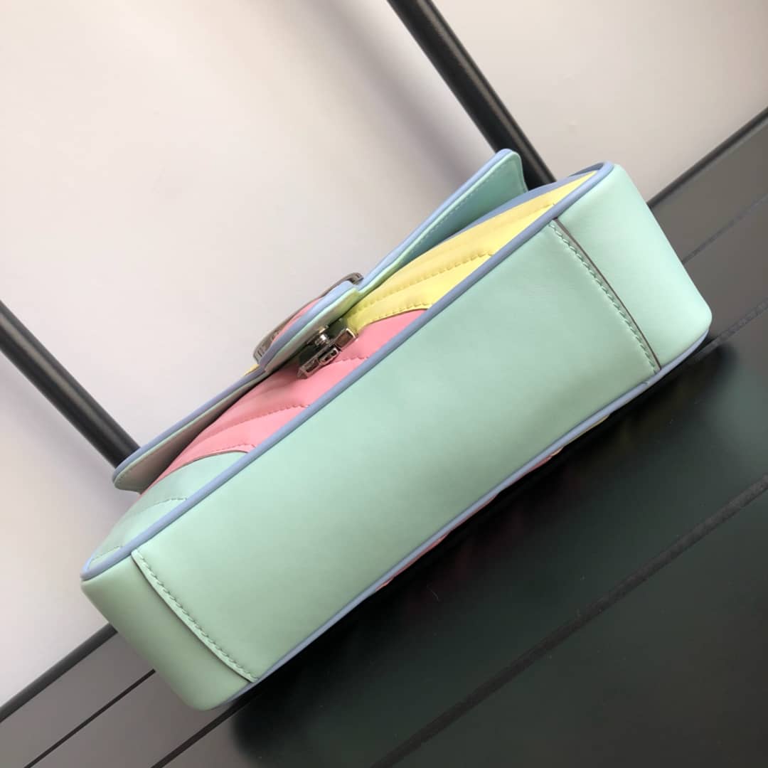 Gvc*1 GG Marmont Matelasse Shoulder Bag Replica Colorful 443497