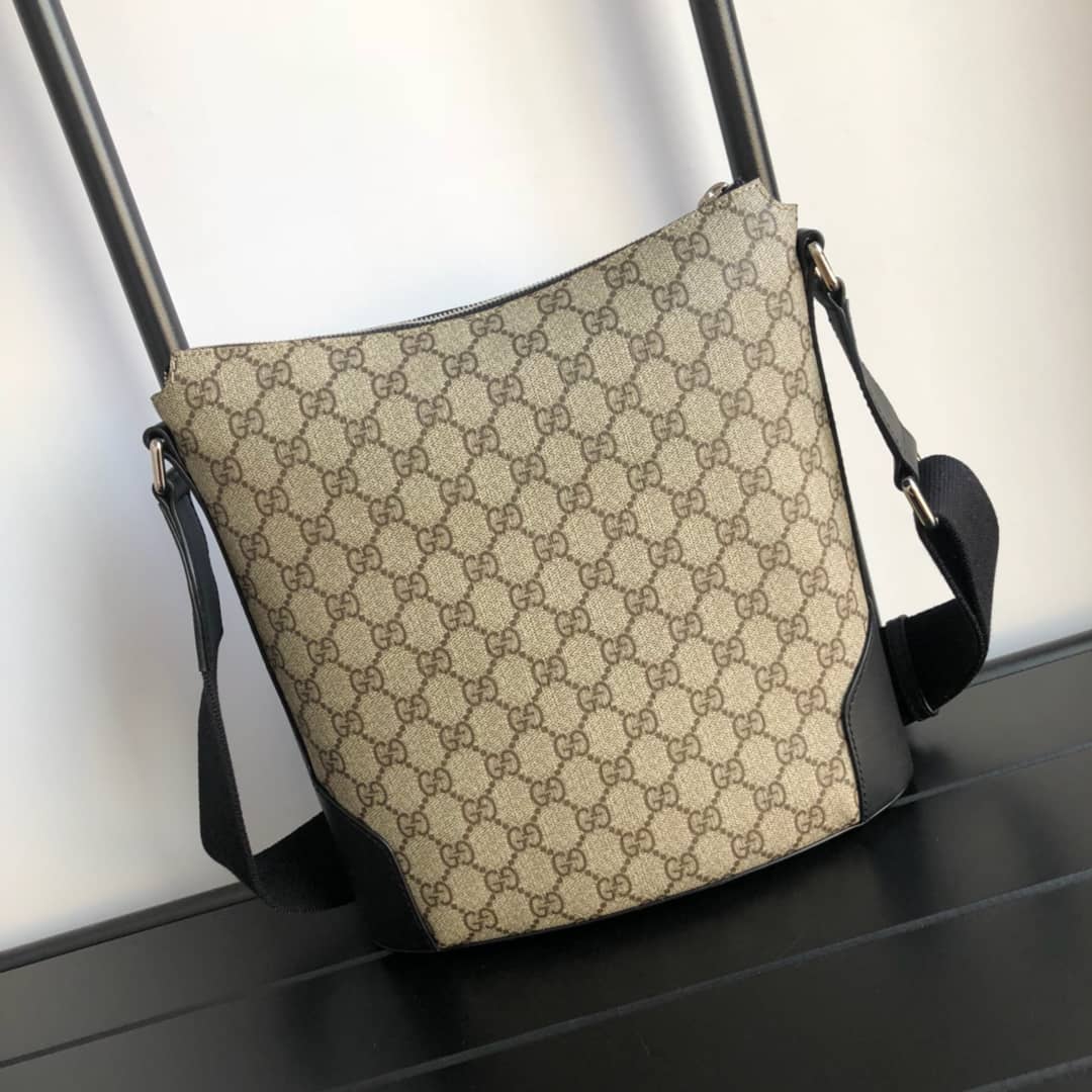 Gvc*1 Mens Svp*me Leather Double G Messenger Bag Replica 406388