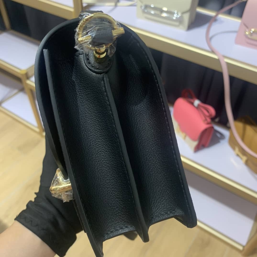 H**me5 Roulis Mini Sac Evercolor Calfskin Leather Crossbody Bag