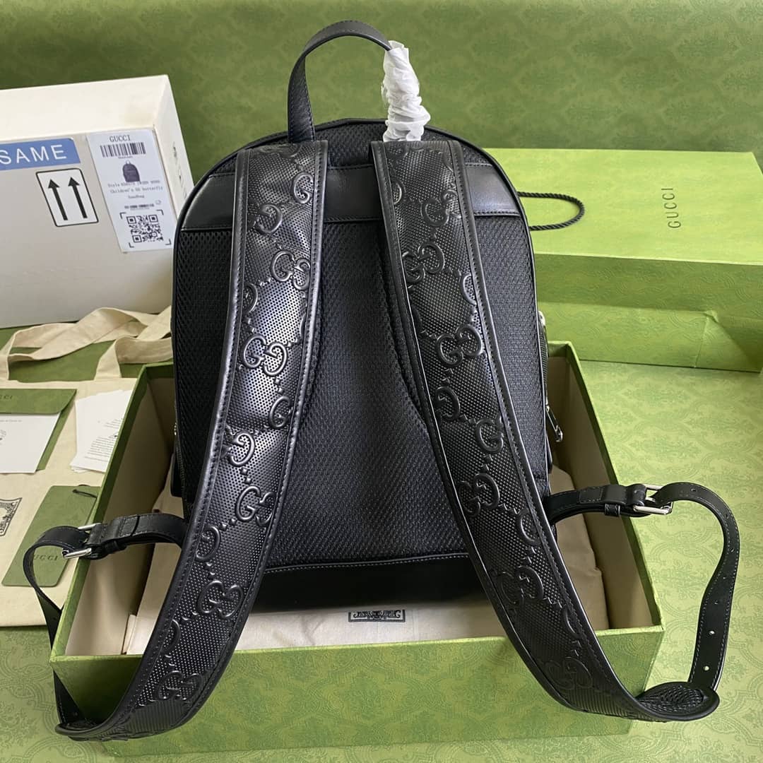 Gvc*1 GG Embossed Backpack Replica 658579
