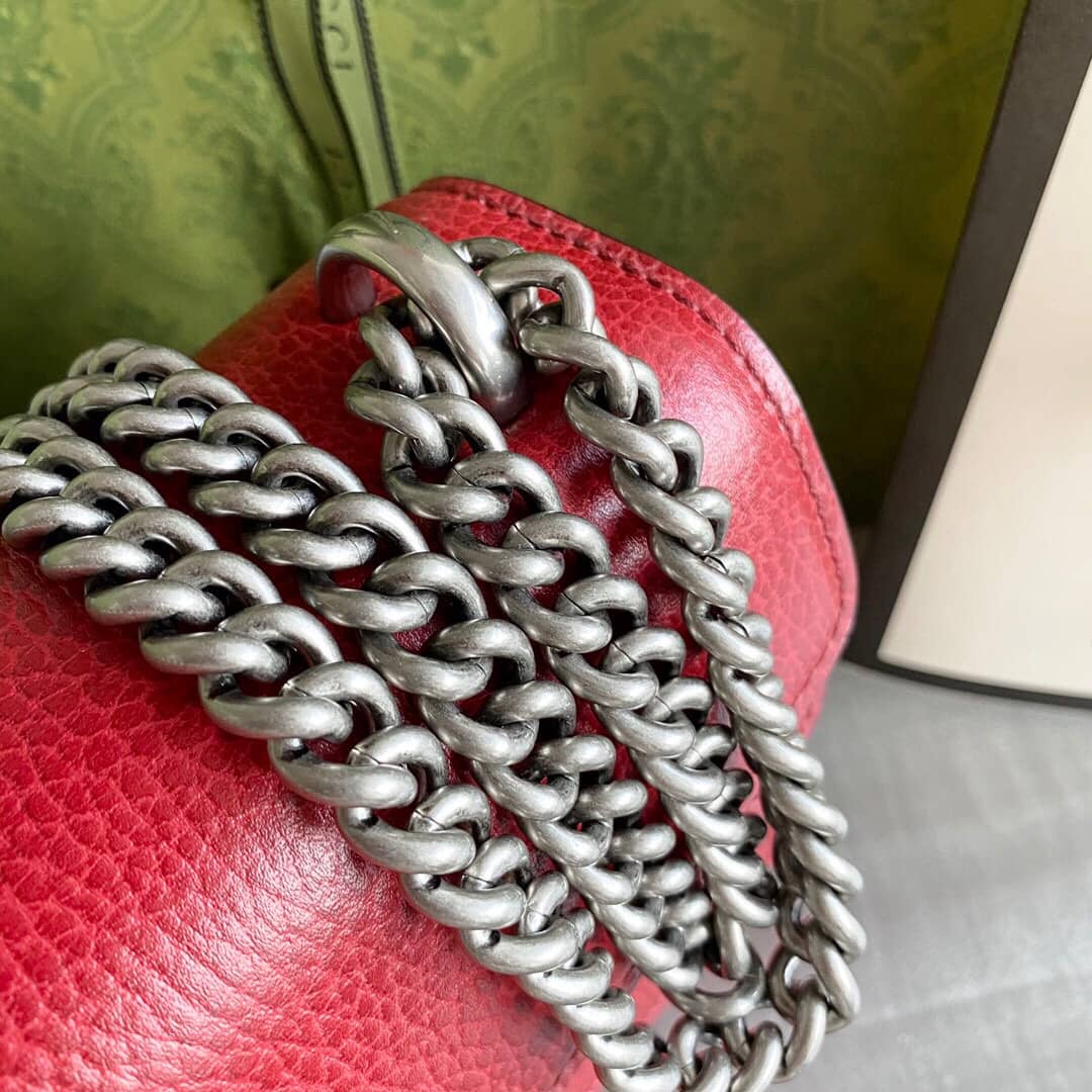 Gvc*1 Dionysus Dupe GG Svp*me Dionysus Chain Replica Shoulder Bag Red 400249