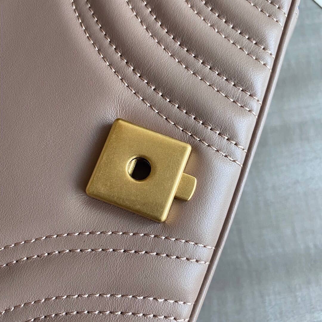 Gvc*1 GG Marmont Mini Matelasse Shoulder Bag Replica Khaki 446744