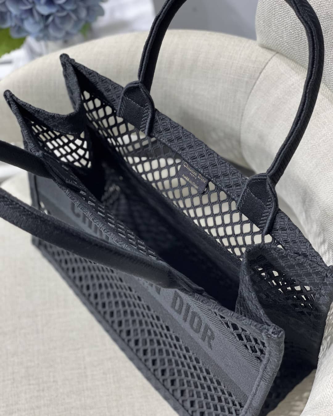 Chr1st1an D10r Mesh Book Tote Bag Dupe