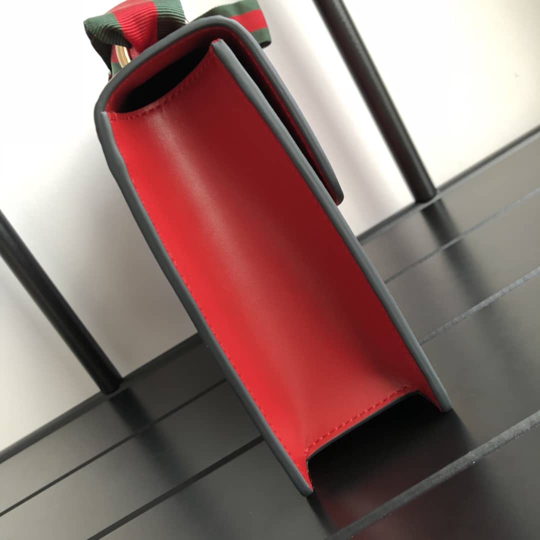 Gvc*1 Sylvie Small Leather Shoulder Bag Replica Red 421882