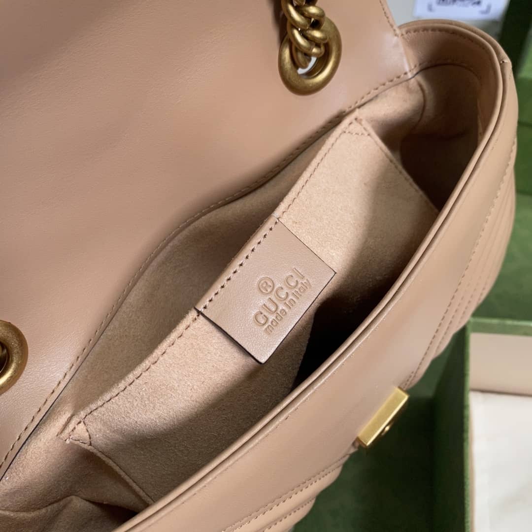 Gvc*1 GG Marmont Matelasse Mini Chain 446744 Replica Crossbody Bag