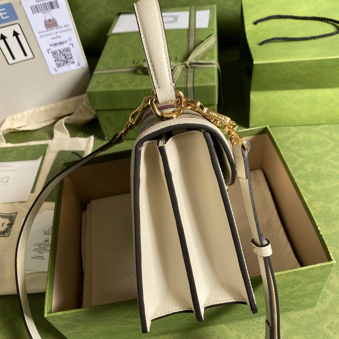 Gvc*1 Ophidia Web Small Top Handle Bag Replica 651055