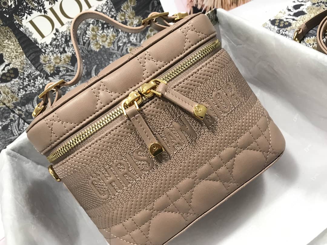 Chr1st1an D10r Travel Lambskin Vanity Case