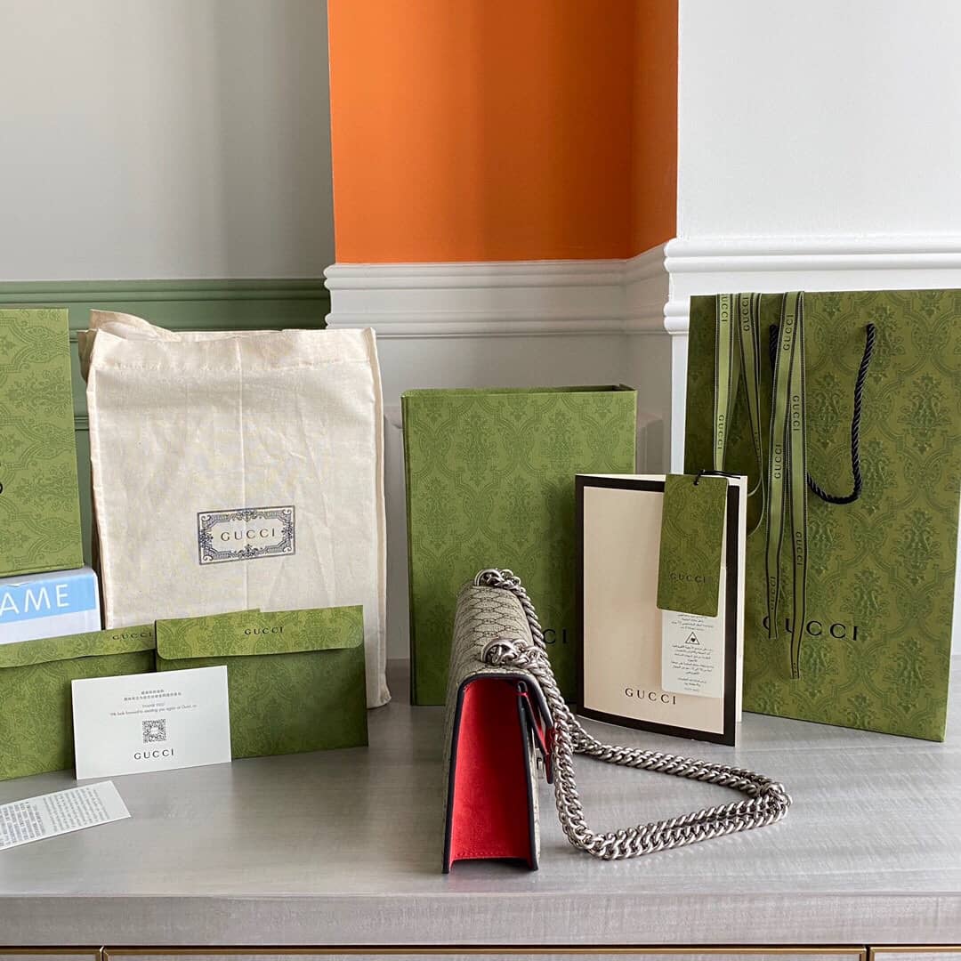 Gvc*1 GG Dionysus Small Shoulder Bag Replica Red 499623