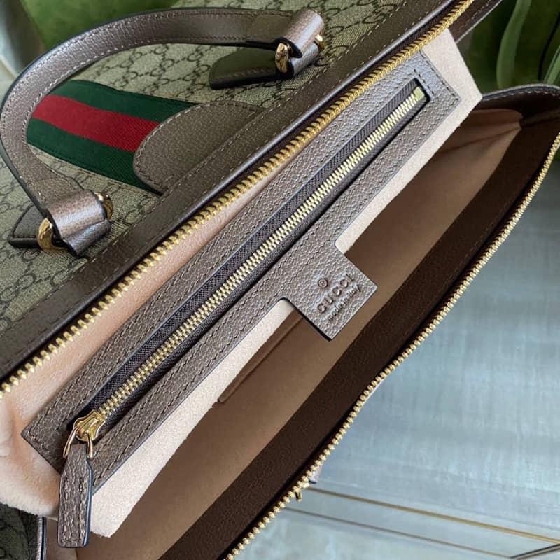 Gvc*1 Ophidia Medium GG Svp*me Tote Shoulder Bag Replica Gray 524537