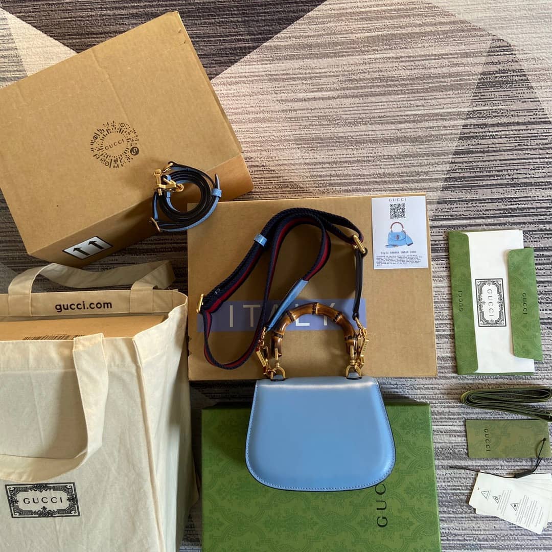 Gvc*1 Bamboo 1947 Mini Top Handle Shoulder Bag 686864 Replica