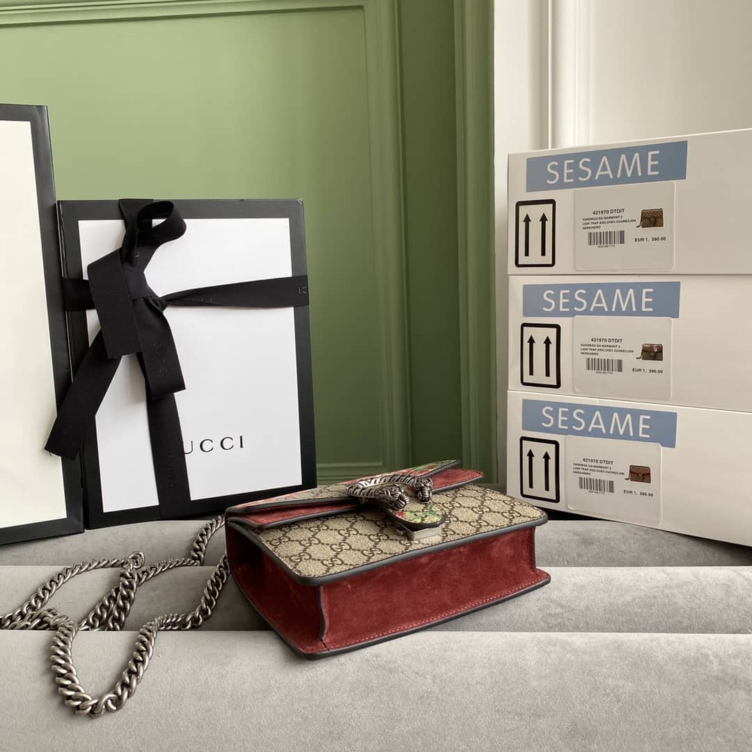 Gvc*1 Dionysus Dupe GG Svp*me Dionysus Chain Replica Shoulder Bag Brown 400249