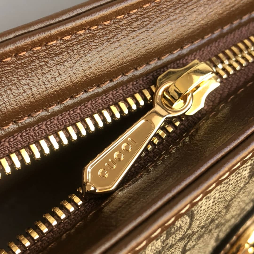 Gvc*1 1955 Horsebit Pouch Replica Brown 621890