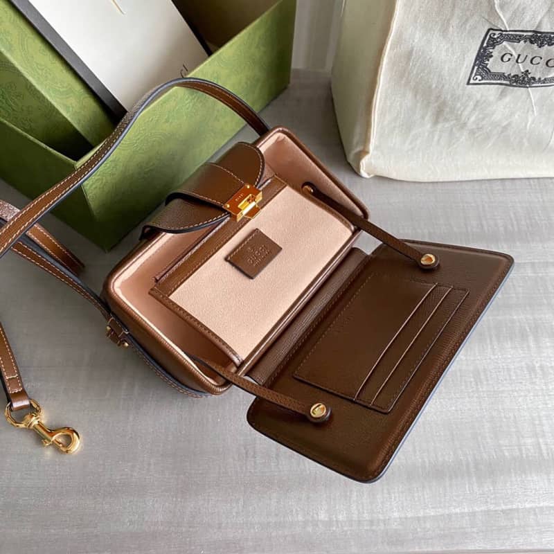 Gvc*1 GG Clasp Closure Mini Camera Bag Replica 614368