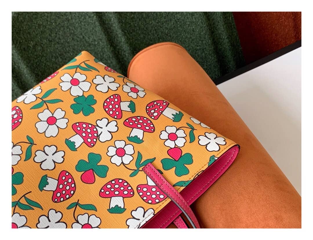 Gvc*1 Children GG Tote With Pineapple Bag Replica Orange 580840