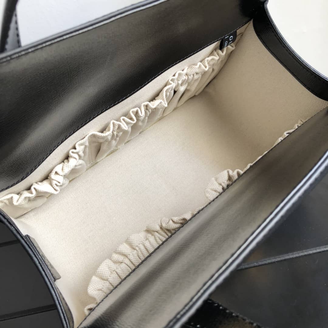 Gvc*1 Horsebit Bag Dupe 1955 Small Top Handle Replica Bag Black 627323