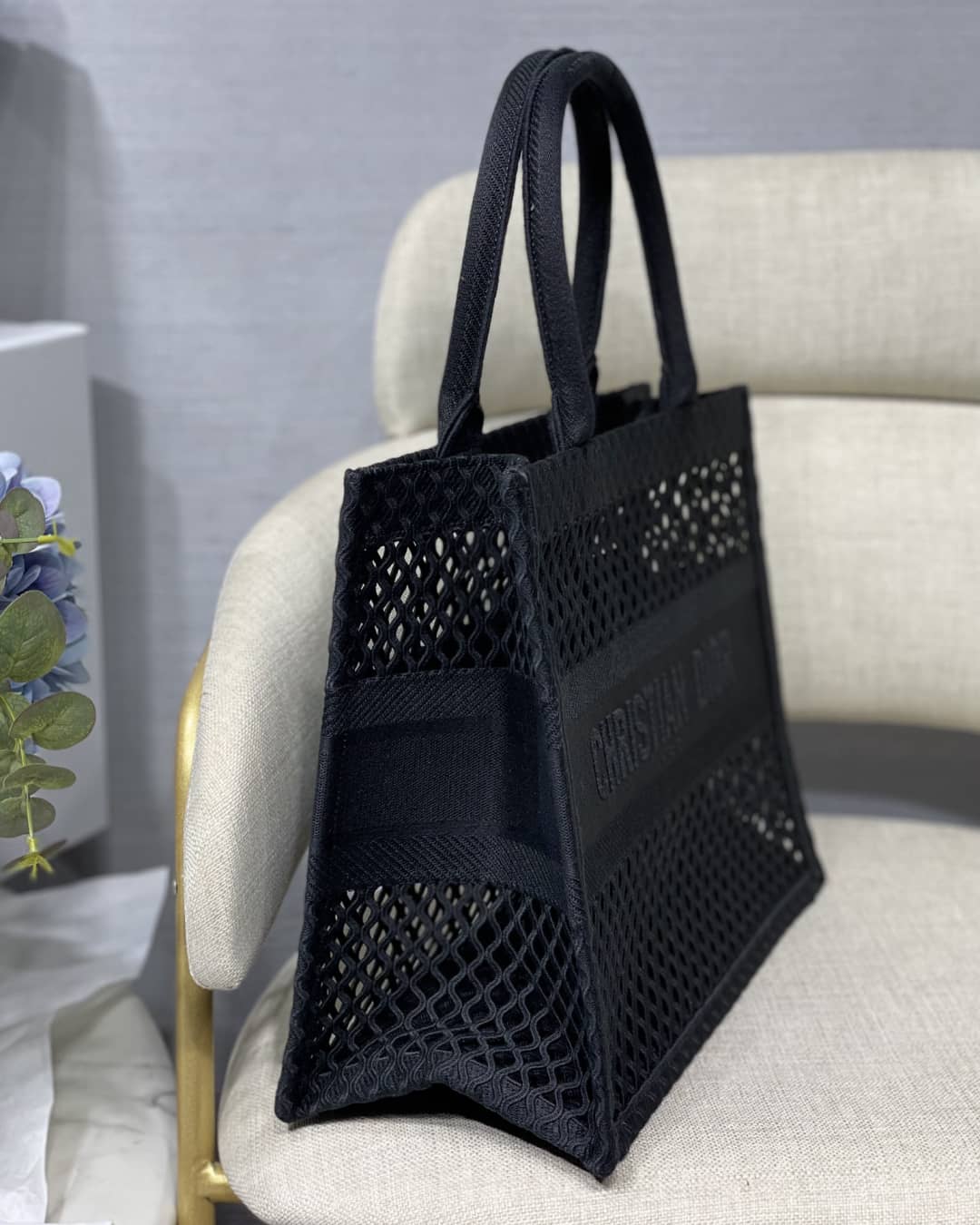 Chr1st1an D10r Mesh Book Tote Bag Dupe