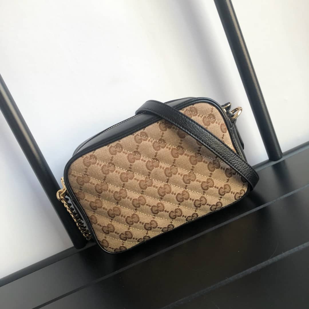 Gvc*1 GG Marmont Matelassé Mini Bag Replica Brown 448065