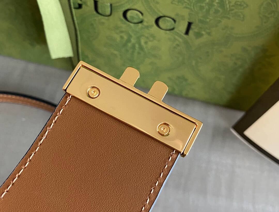 Gvc*1 Padlock Medium GG Svp*me Shoulder Bag Replica Gray Brown 479197