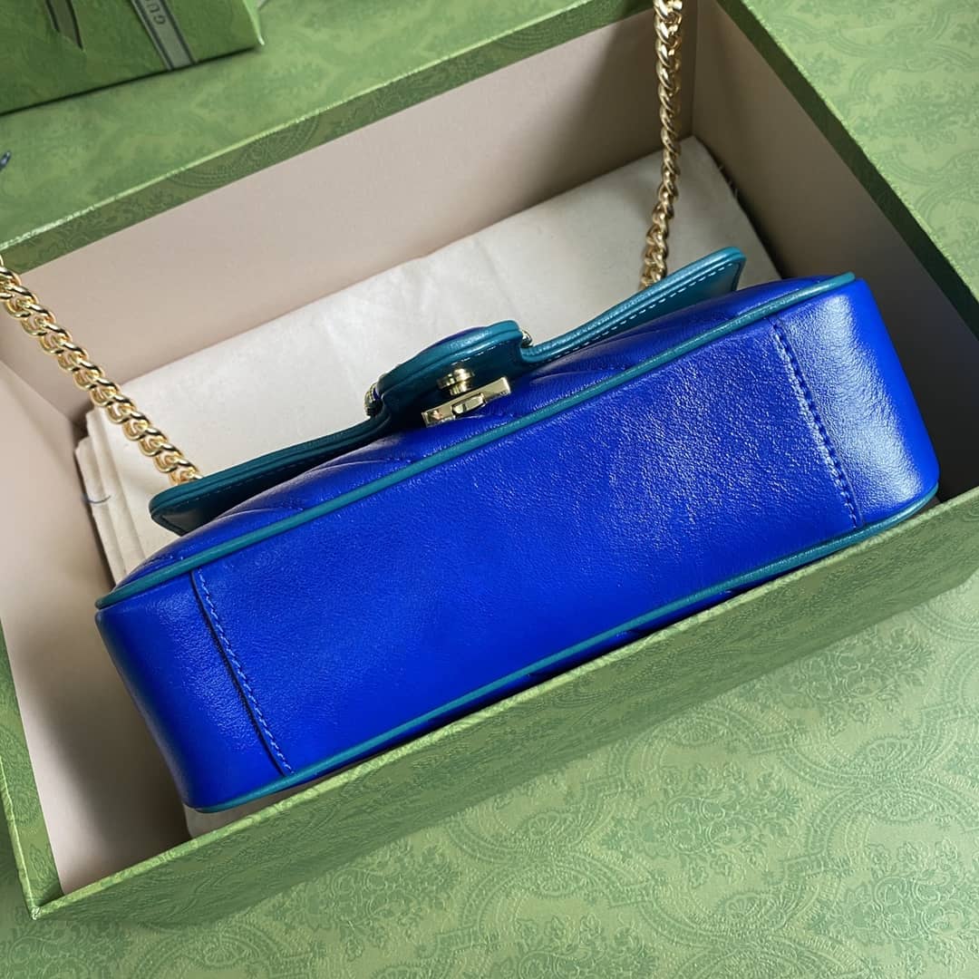 Gvc*1 Marmont GG Matelasse Leather Mini Shoulder Bag Replica 446744