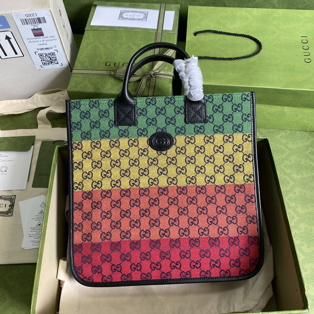 Gvc*1 GG Marmont Multicolor Tote Replica 550763