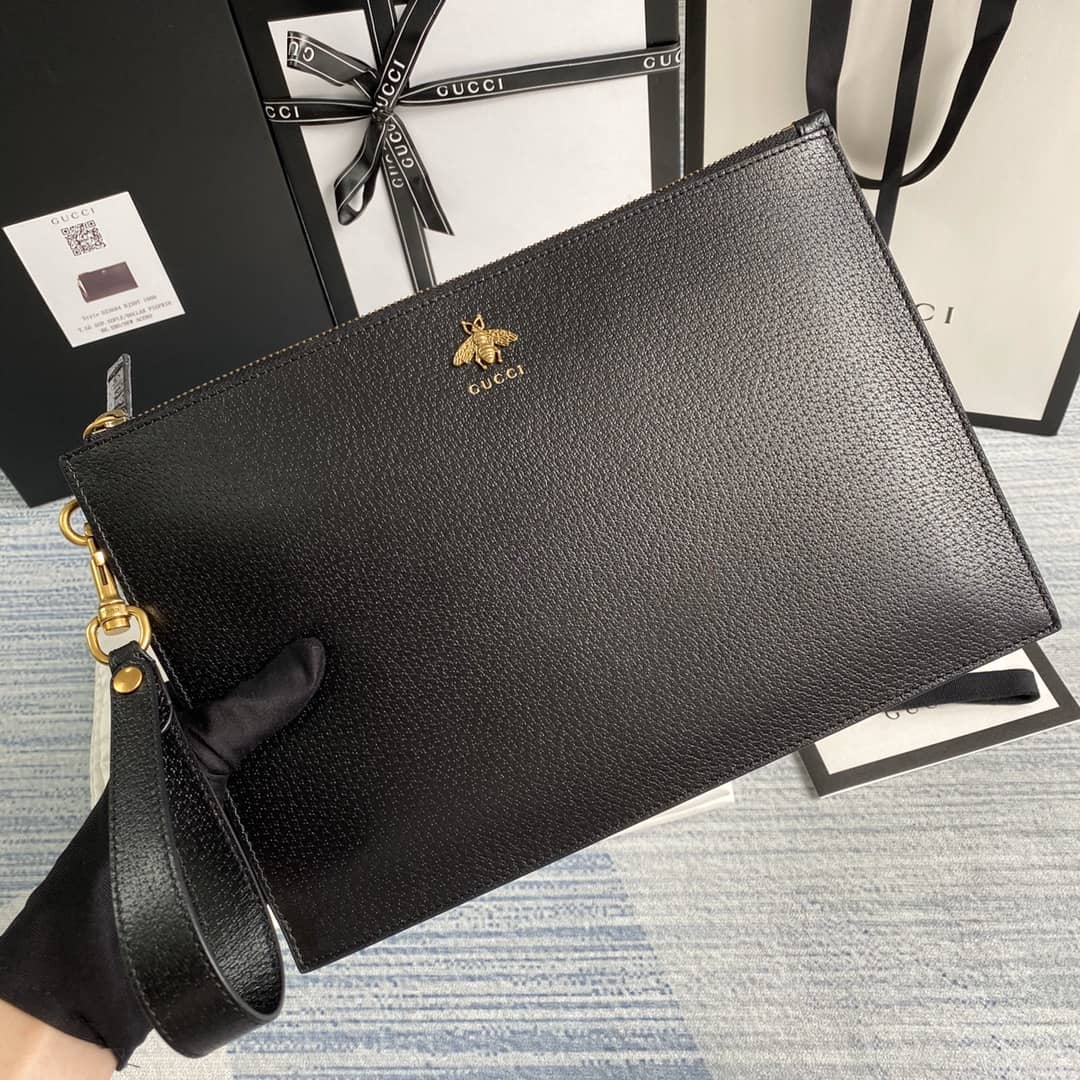 Gvc*1 Animalier Leather Pouch Replica 523684