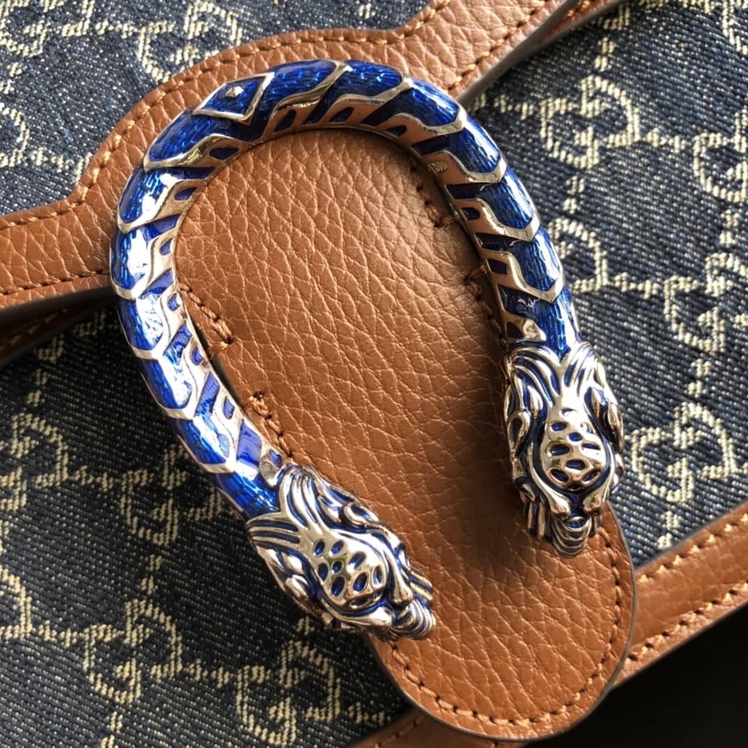 Gvc*1 Dionysus Dupe GG Svp*me Dionysus Chain Shoulder Bag Replica Blue 400249