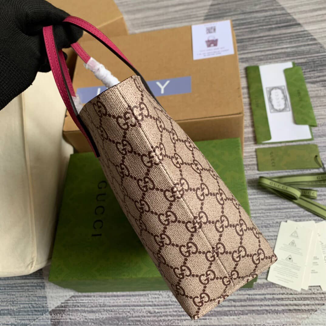 Gvc*1 Children GG Svp*me Canvas Replica Tote Brown 410812