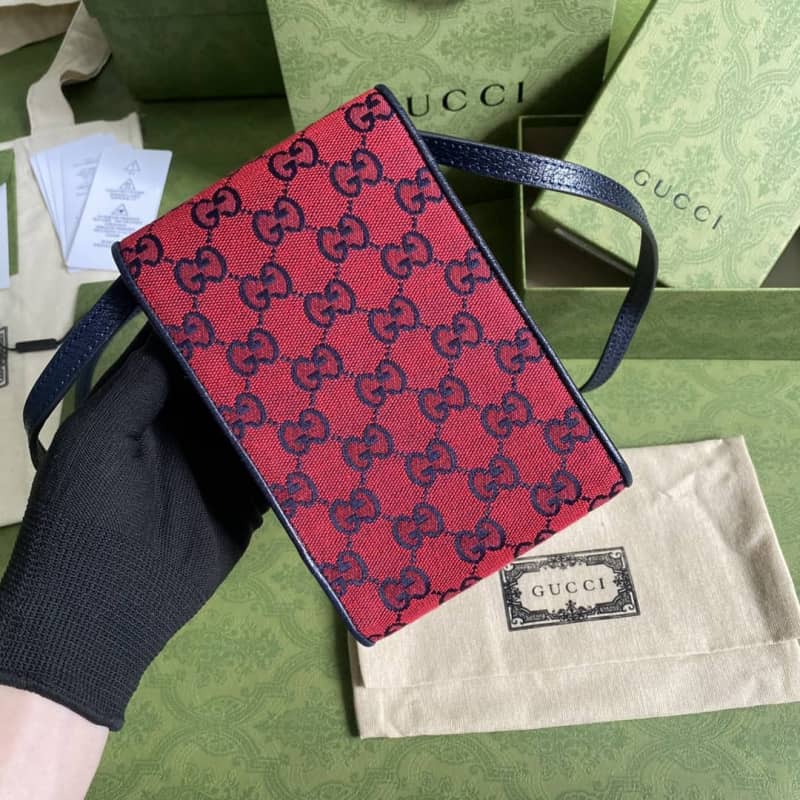 Gvc*1 GG Multicolor Mini Bag Replica Red 657582