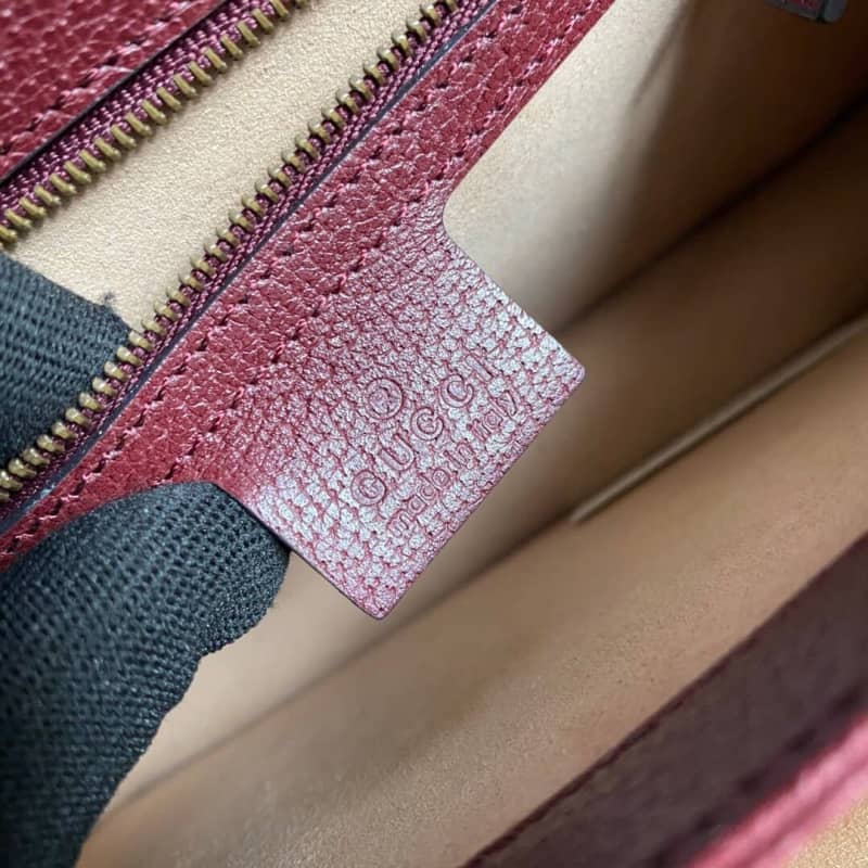 Gvc*1 Ophidia Small Top Handle Bag Replica Red 651055