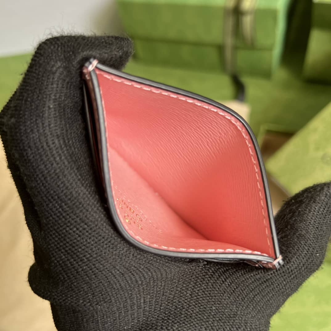 Gvc*1 Star Bananya Print Card Case Pink 701064 Replica Wallet