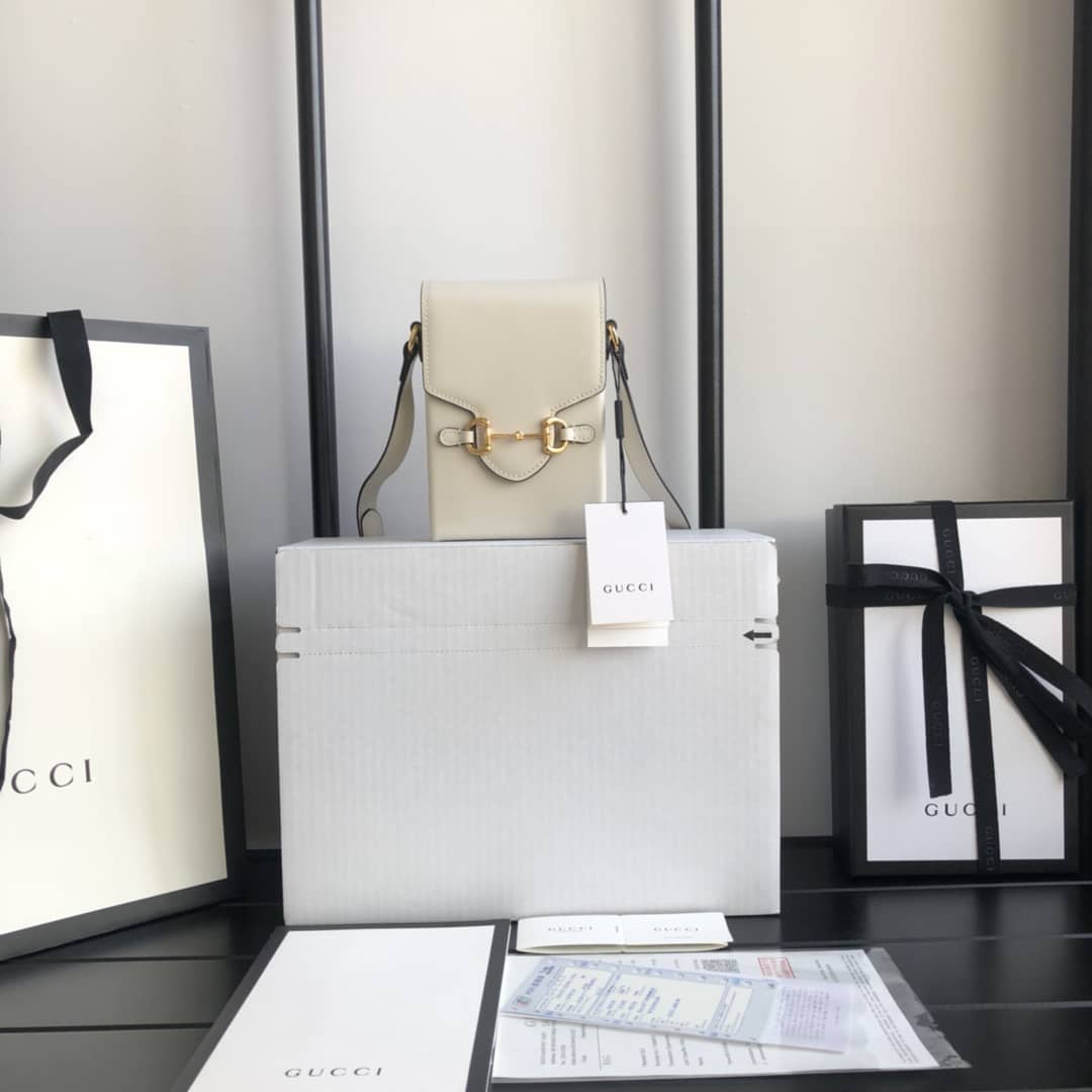 Gvc*1 Horsebit 1955 Mini Bag Replica White 625615