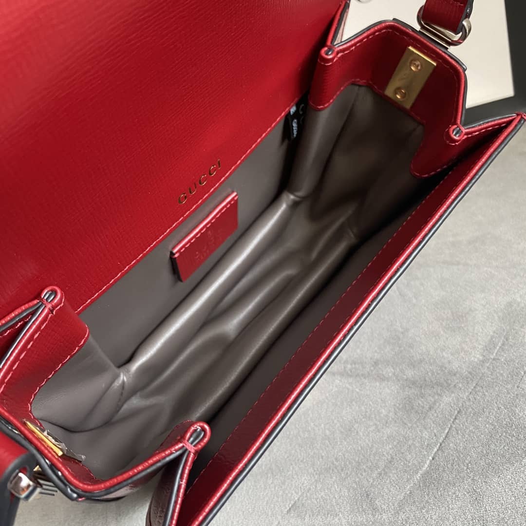 Gvc*1 Ladies Mini Sylvie Shoulder Bag Replica Red 615965