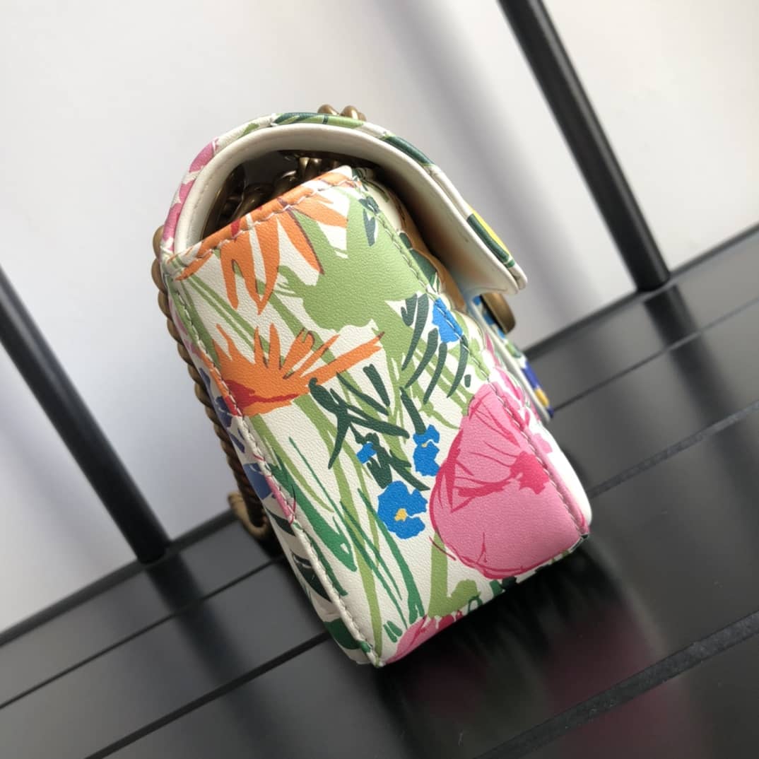 Gvc*1 GG Marmont Mini Matelasse Shoulder Bag Replica Colorful 446744