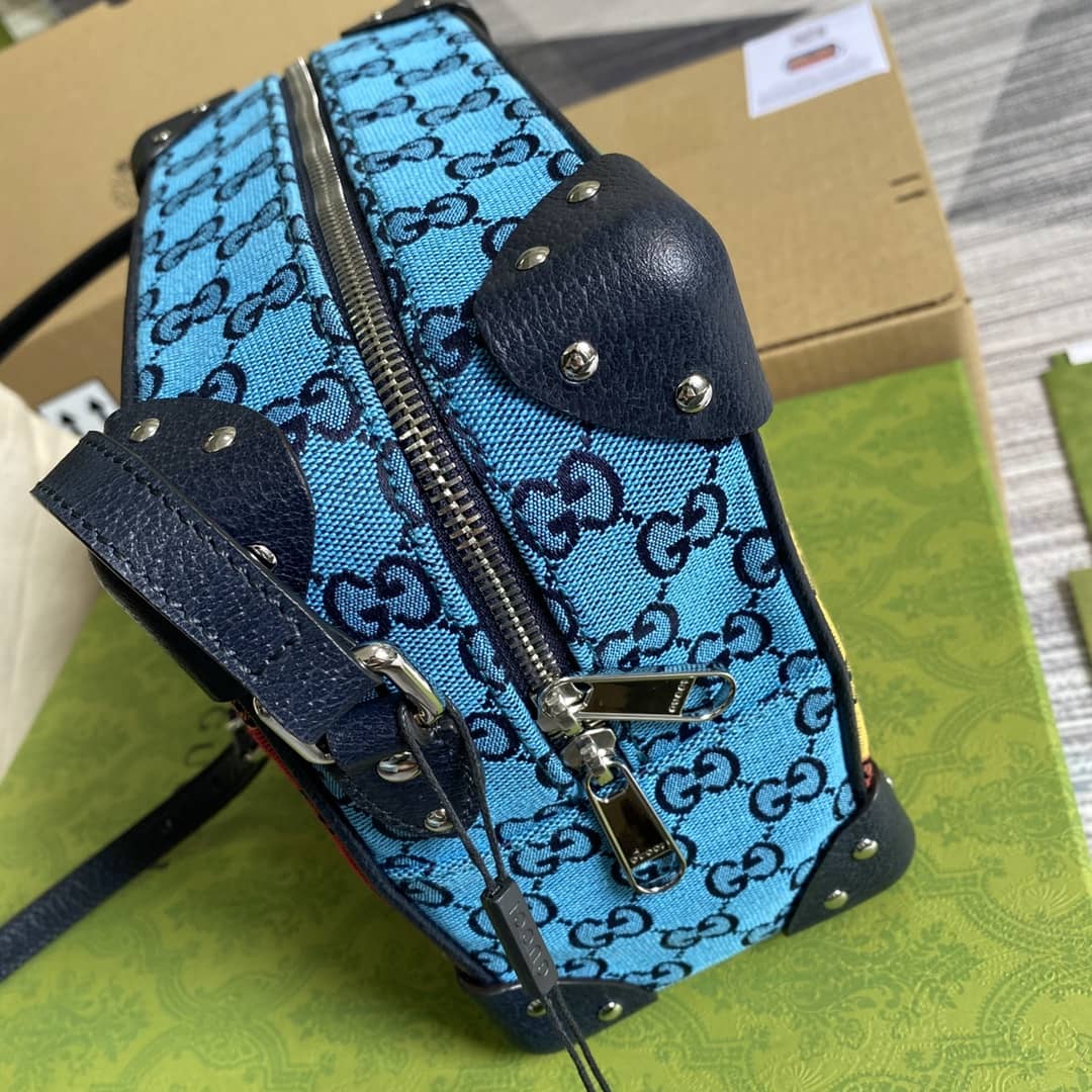 Gvc*1 Svp*me GG Leather Square Shoulder Bag Replica 626363