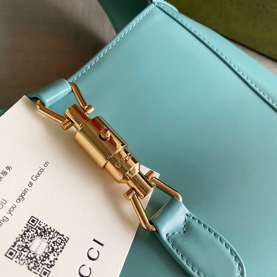 Gvc*1 GG Jackie 1961 Small Hobo Shoulder Bag Replica Blue 636709