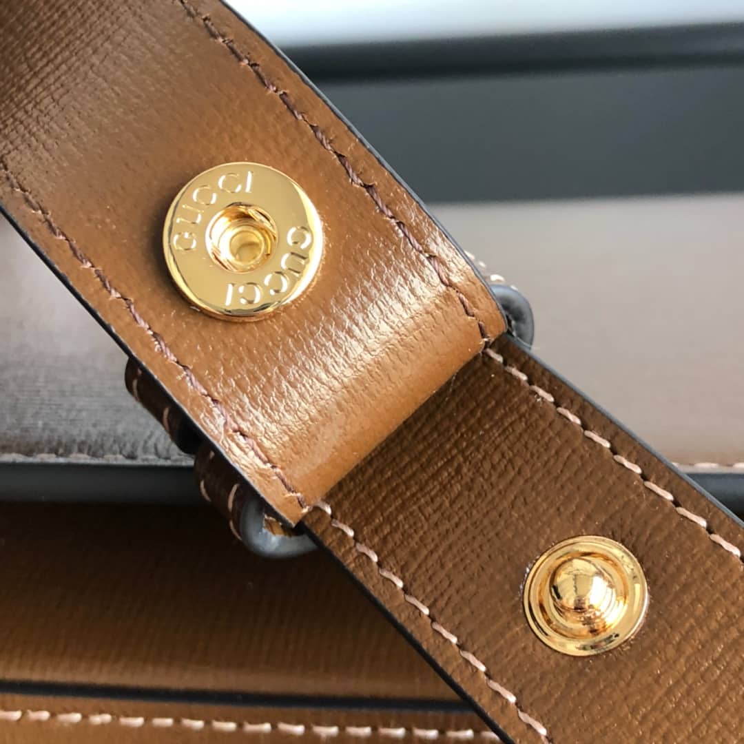 Gvc*1 Horsebit 1955 Shoulder Bag Replica Brown 602204