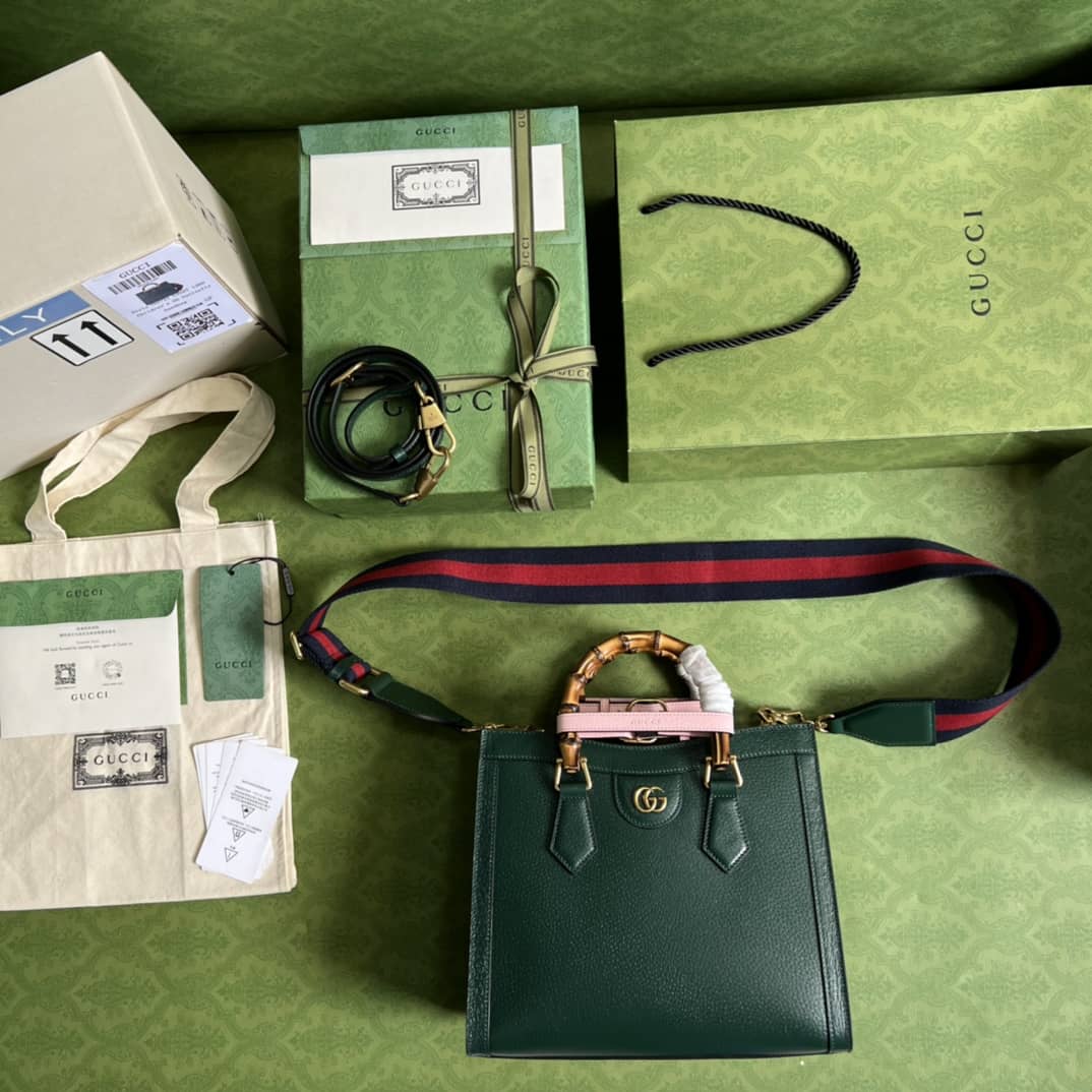 Gvc*1 Diana Small Tote Green 702721 Replica Bag