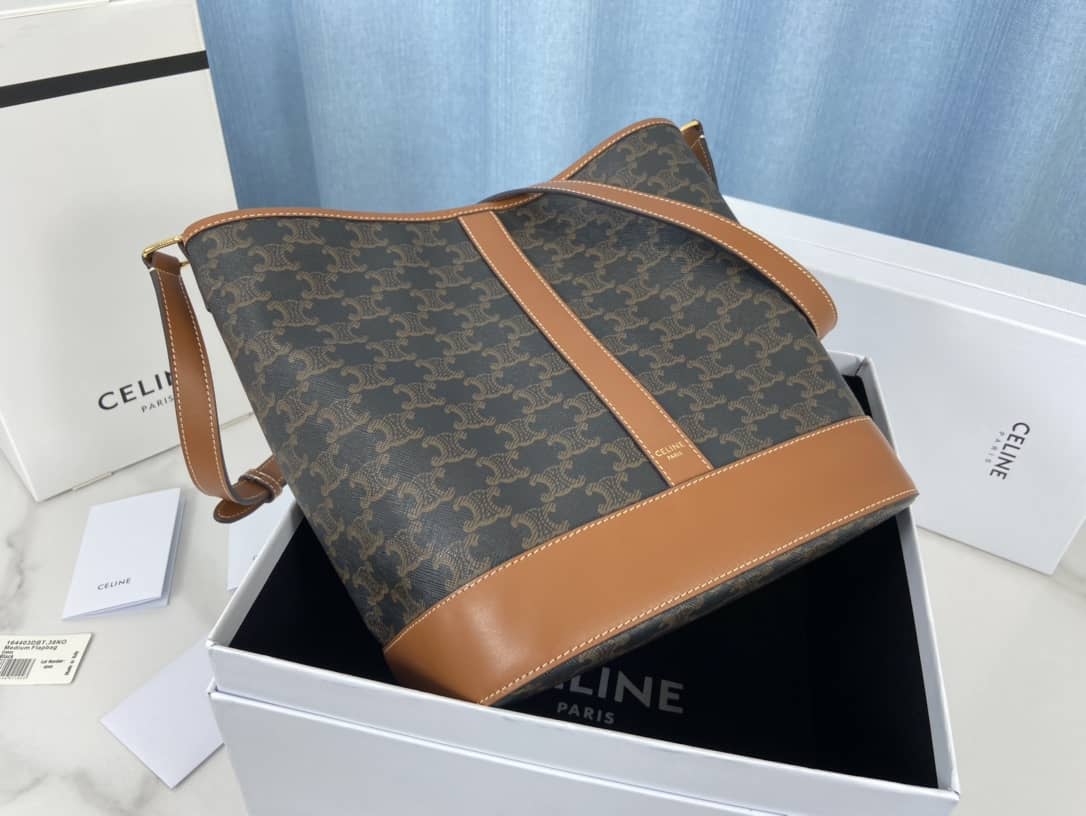 Ce1i*e Triomphe Bag Dupe Canvas Replica Bucket Bag