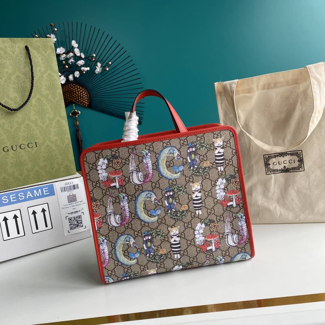 Gvc*1 GG Printed Multicolor Kids Girl Tote Replica 605614