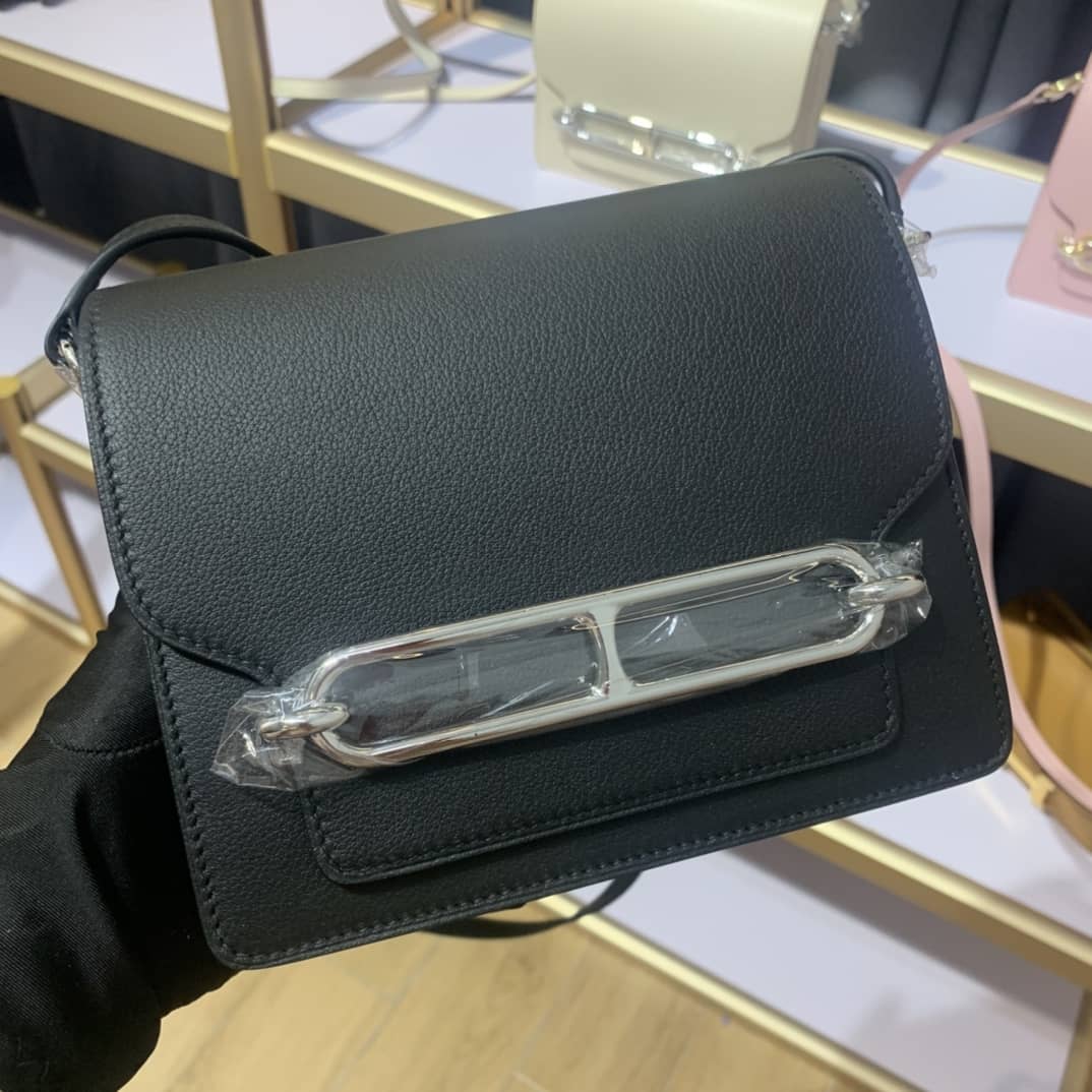 H**me5 Roulis Mini Sac Evercolor Calfskin Leather Crossbody Bag