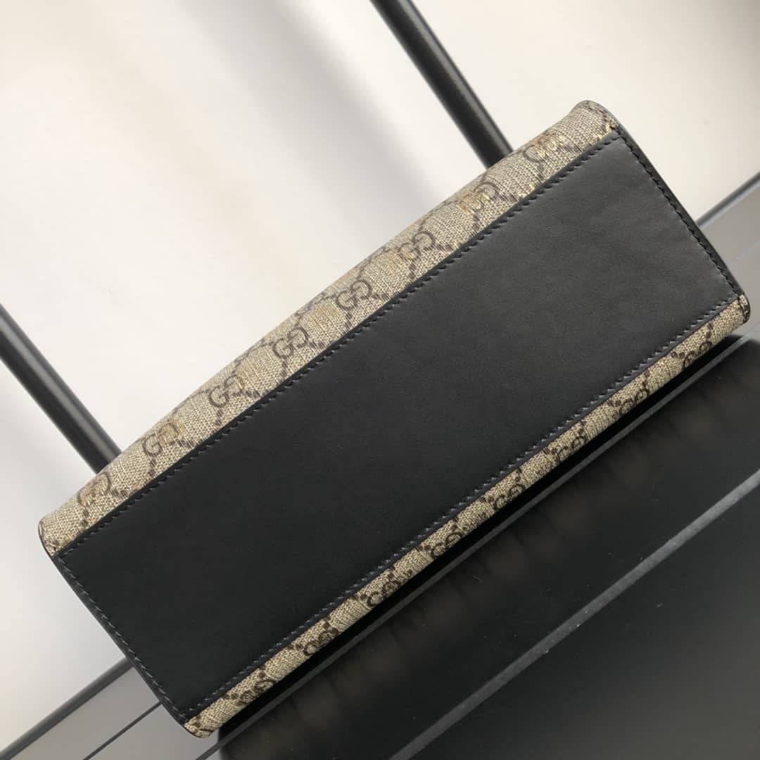 Gvc*1 Padlock Small GG Svp*me Canvas Shoulder Bag Replica Brown 498156